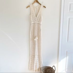 Free People X FLOOK crochet jumpsuit